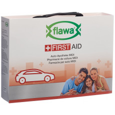FLAWA pharmacie pour la voiture mini bag rouge