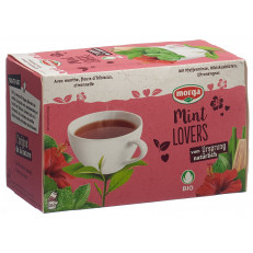 Morga thé Mint Lovers avec pelliante bio bourgeon