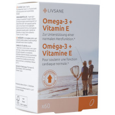 Livsane Omega-3 + vitamine E caps 