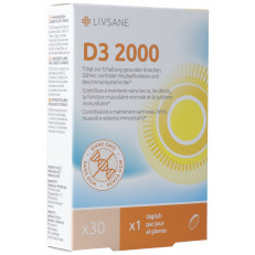 Livsane Vitamine D3 2000 softgelcapsules 