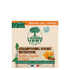 L'ARBRE VERT shampooing solide nutrition pour cheveux secs français